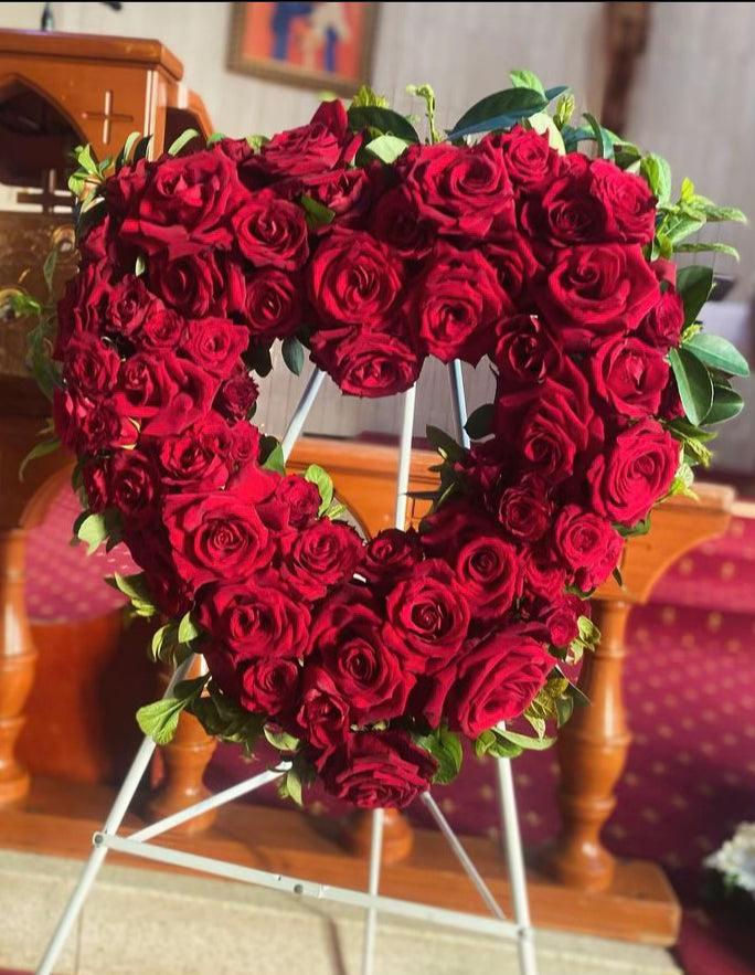 Red rose sympathy love heart