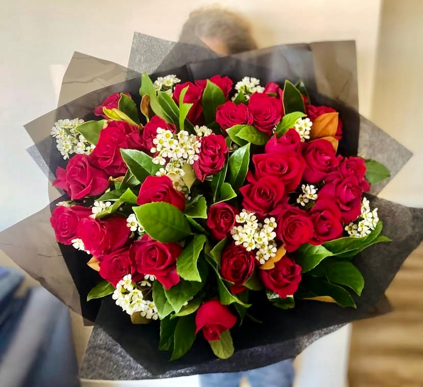 2 Dozen Red Rose Boquet