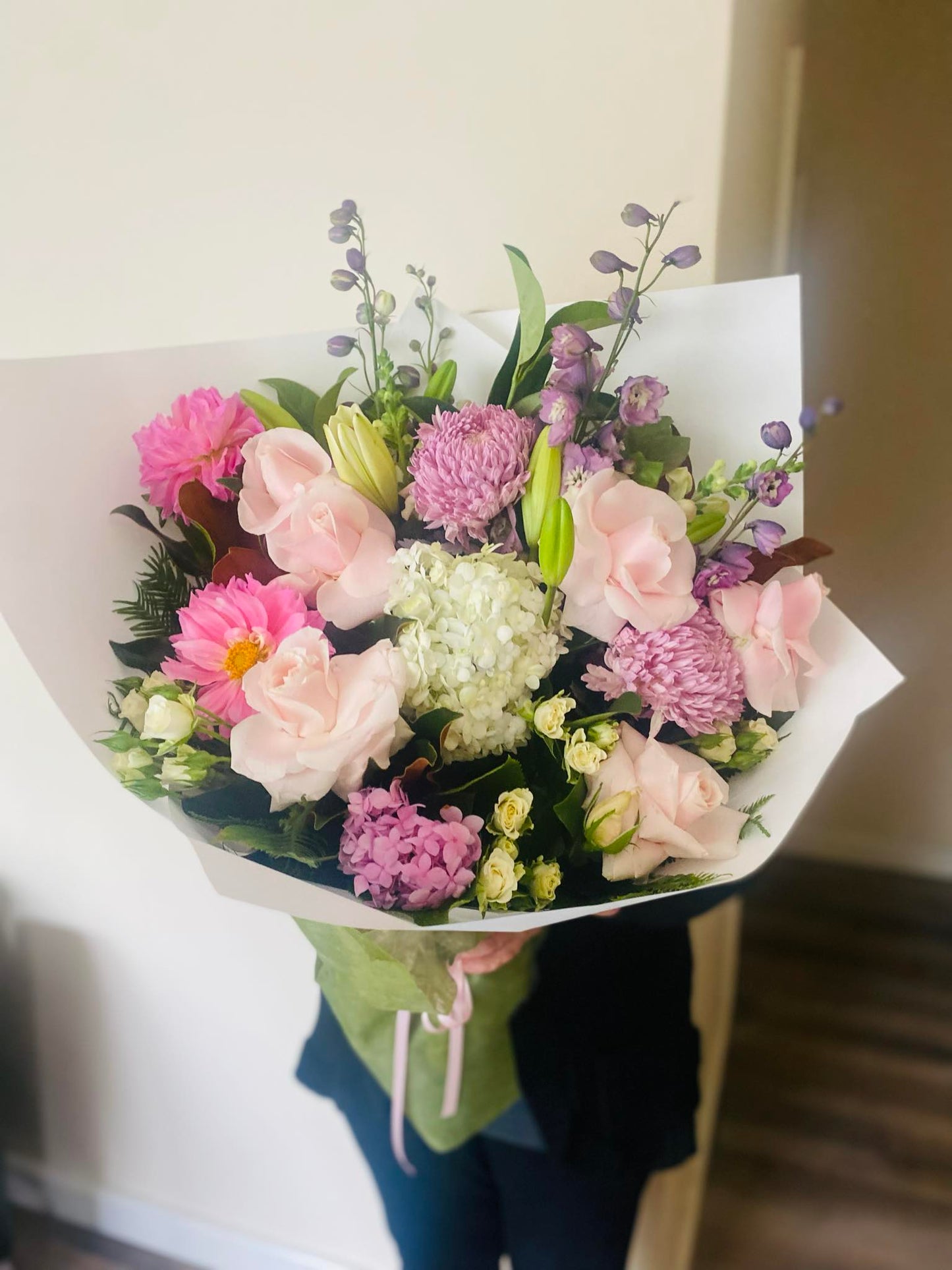 Mother's Day florist choice pastel bouquet