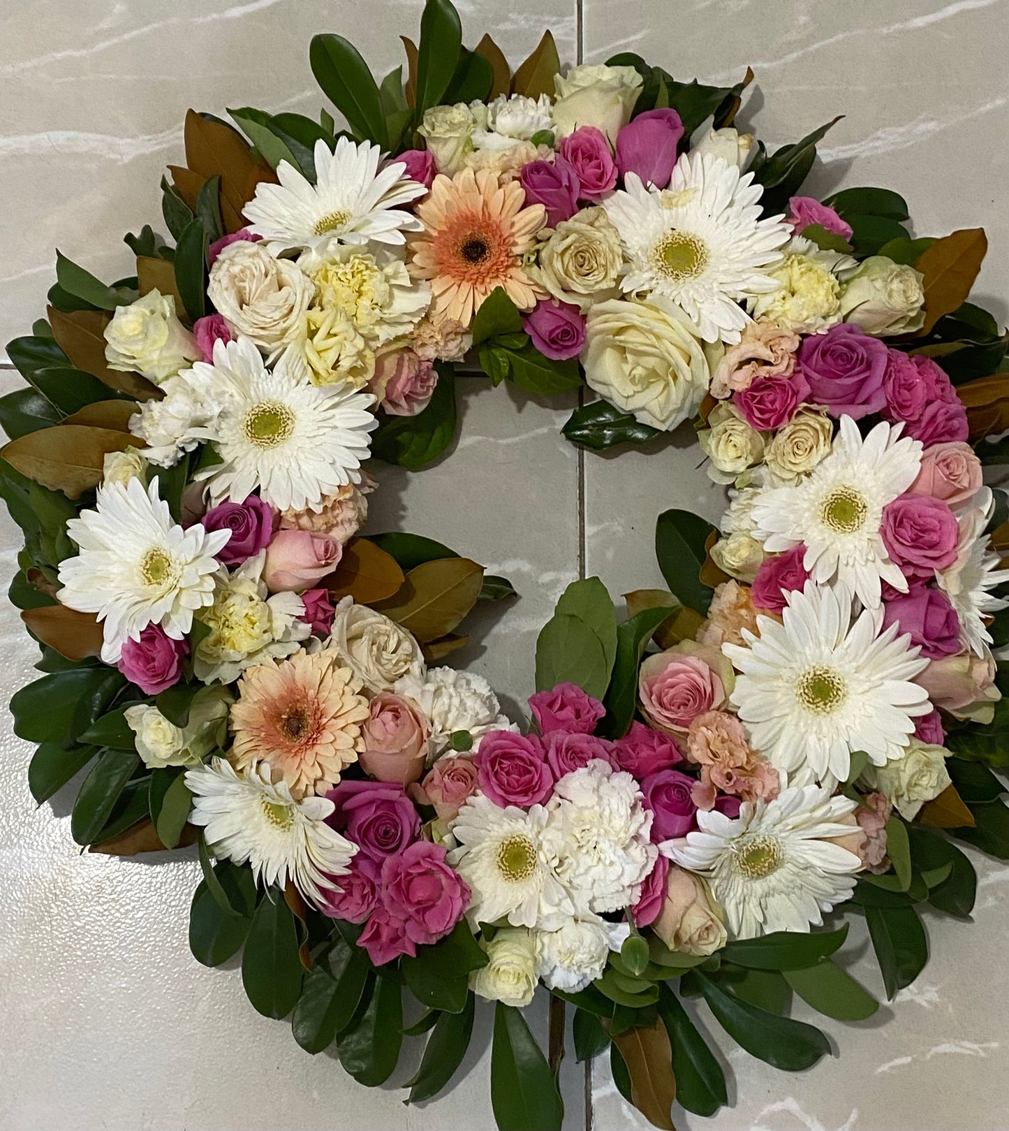 Pastel Sympathy wreath