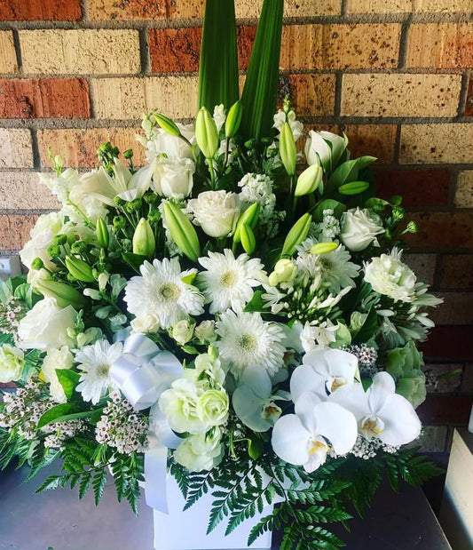 Florist Choice Extra Large White Box Arrangement