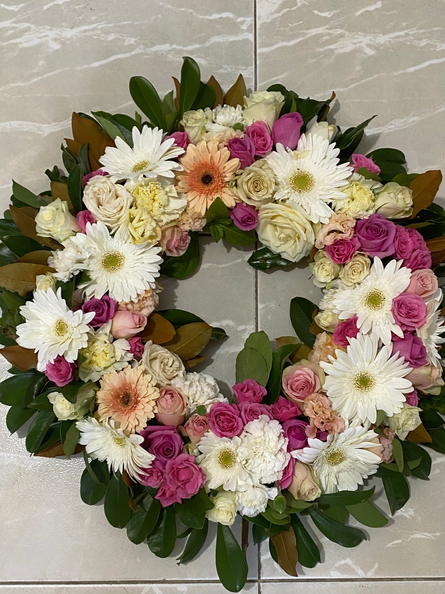 Pastel Sympathy wreath