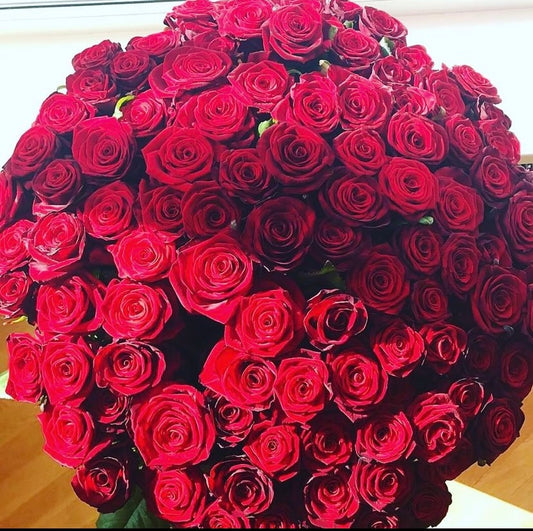 100 red roses